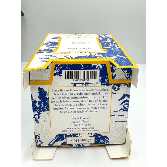 Seda France Candle Napoleon Lemon In Pagoda Box Scented Glass Jar Candle 10.2 oz - Picture 2 of 6